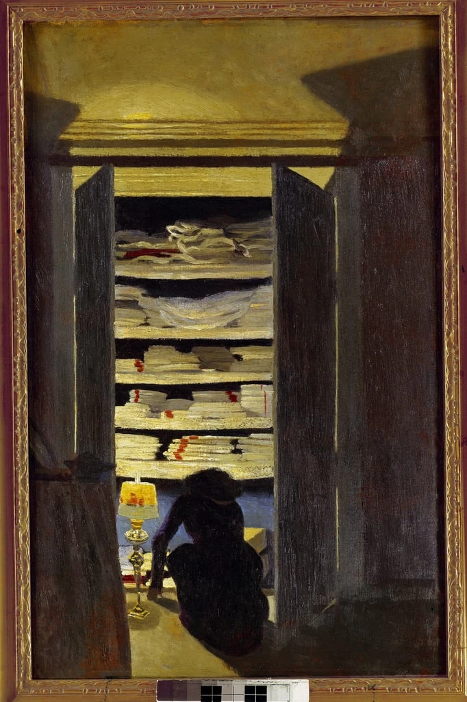 Félix Vallotton - 227, Donna che cerca in un armadio